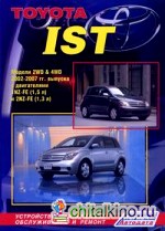 Toyota IST: Модели 2WD and 4WD 2002-2007 гг. выпуска с двигателями 1NZ-FE (1,5 л. ), 2NZ-FE (1,3 л. ). Устройство, техническое обслуживание и ремонт